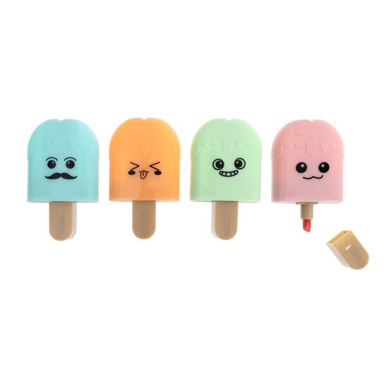 Ice Lolly Highlighters 4 Pack image number 1