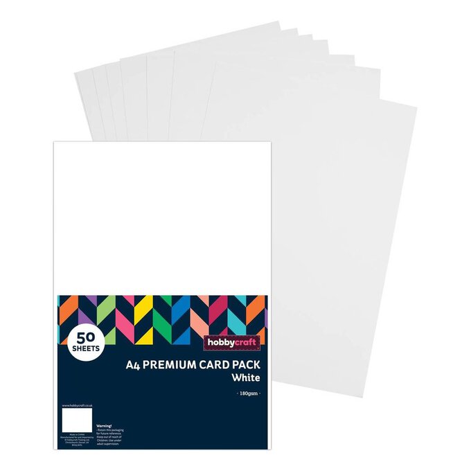 White Premium Card A4 50 Pack