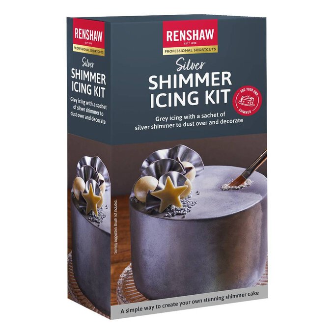 Renshaw Silver Shimmer Icing Kit 500g