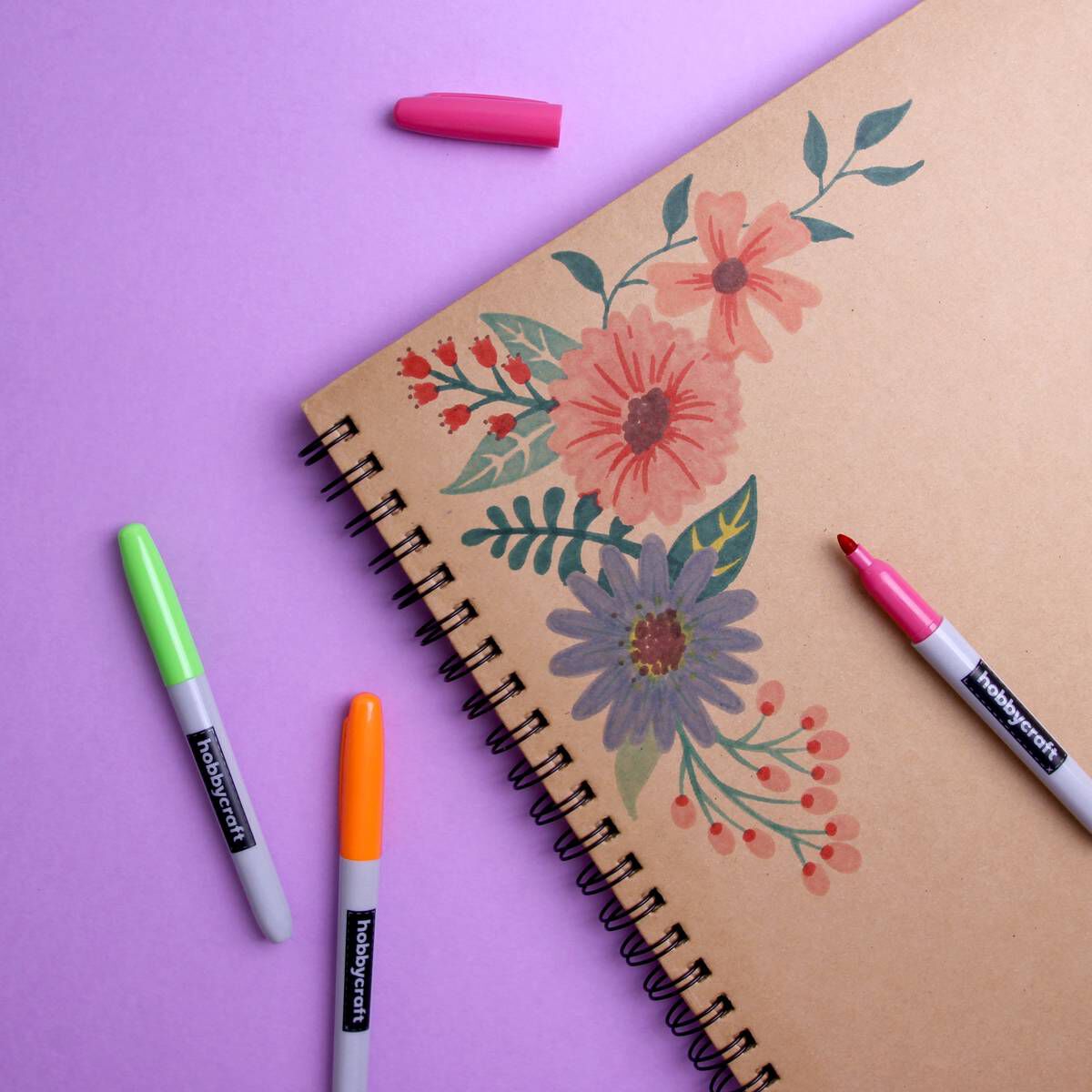 Permanent Markers 24 Pack Hobbycraft