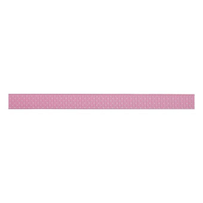 Pink Polka Dot Grosgrain Ribbon 10mm x 5m image number 1