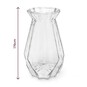 Clear Textured Glass Vase 12cm x 18cm image number 4