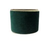 Green and Gold Wire Edge Velvet Ribbon 63mm x 3m image number 5