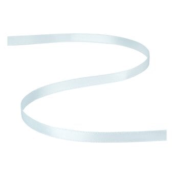 Light Blue Double-Faced Satin Ribbon 6mm x 5m image number 2