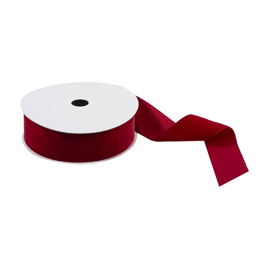 Trimits Red Velvet Ribbon by the Metre 38mm image number 1