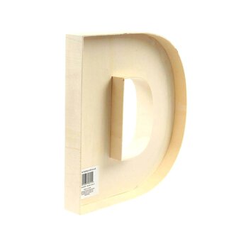 Wooden Fillable Letter D 22cm
