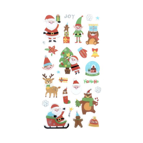 Santa Stickers  image number 1