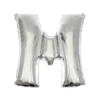 Extra Large Silver Foil Letter M Balloon