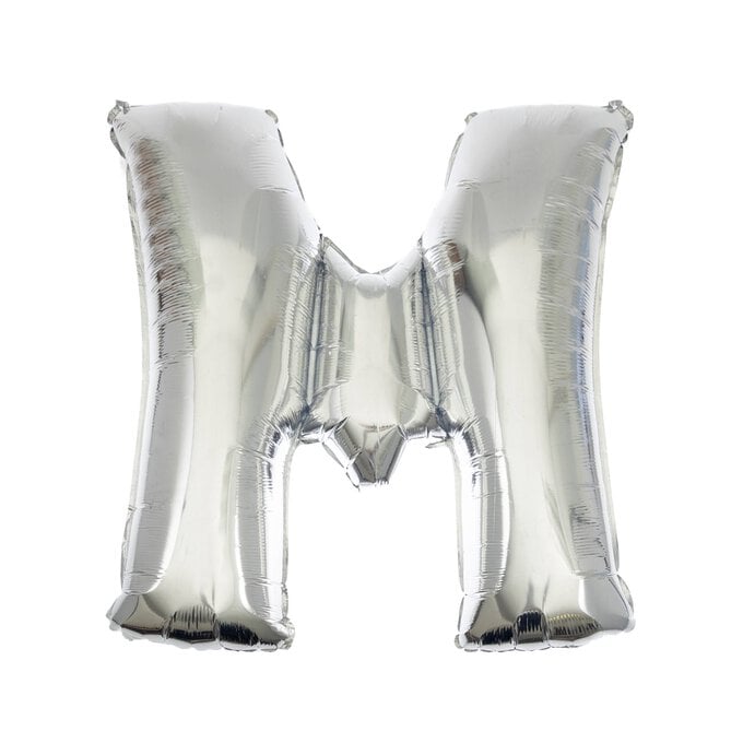 Extra Large Silver Foil Letter M Balloon image number 1