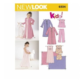 New Look Kids’ Sleepwear Sewing Pattern 6334