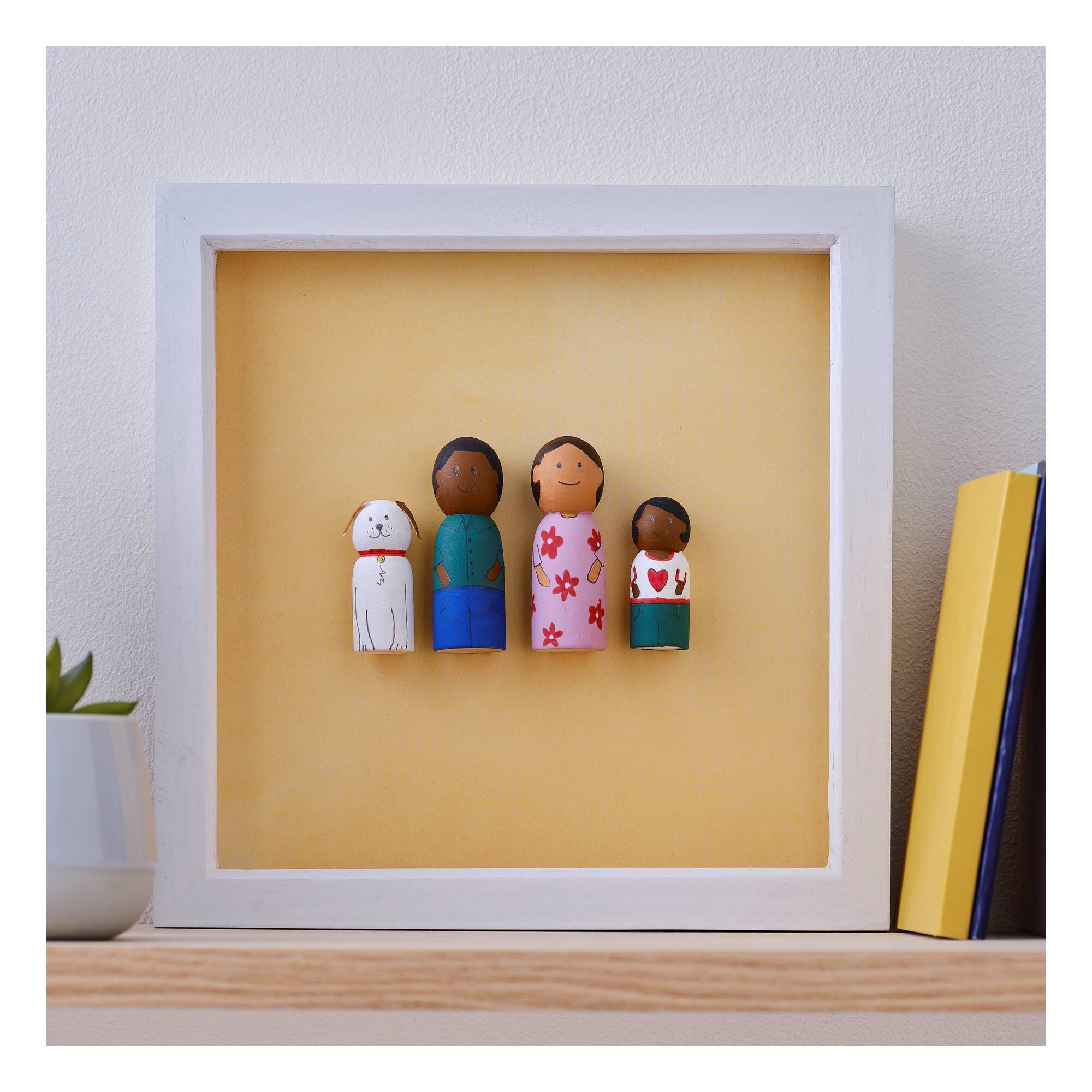 White Shadow Box Frame 25cm x 25cm Hobbycraft