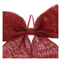 Large Red Faux Hessian Bow 33cm image number 3
