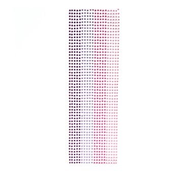Mixed Pink Adhesive Gems 3mm 1080 Pack