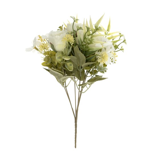 White Blooming Bouquet 28cm image number 1