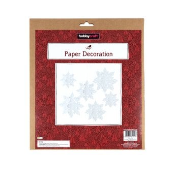 Hanging Paper Snowflakes 6 Pack image number 3