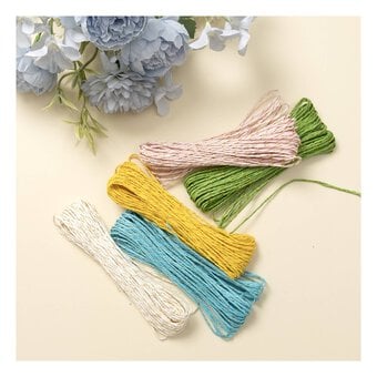 Pastel Paper Twine 10m 5 Pack