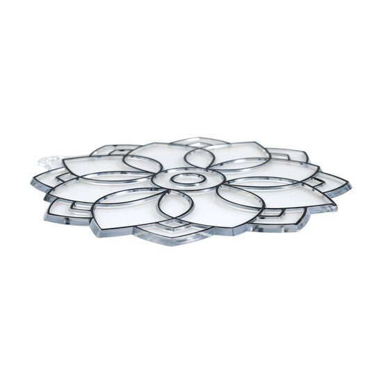 Flower Mandala Plastic Suncatcher image number 3