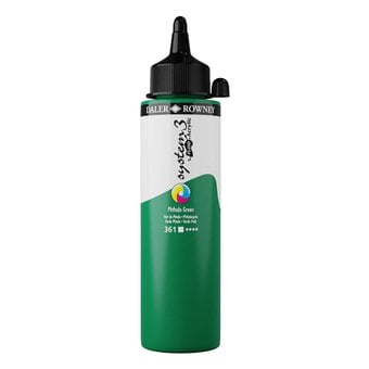Daler-Rowney System3 Phthalo Green Fluid Acrylic 250ml (361)