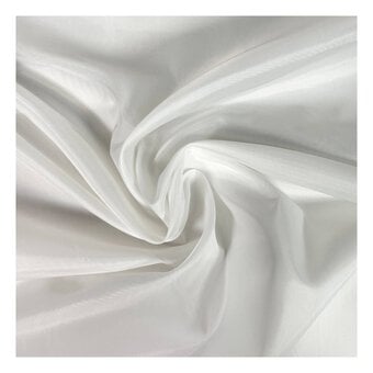 Ivory Taffeta Anti-Static Lining Fabric by the Metre