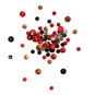 Black and Red Assorted Round Gems 90g image number 1