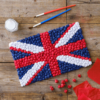 How to Make a Union Flag with Tissue Paper