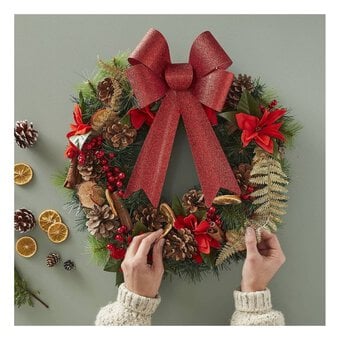 Artificial Fir Christmas Wreath 46cm image number 2