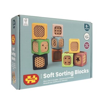 Bigjigs Soft Sorting Blocks 9 Pack