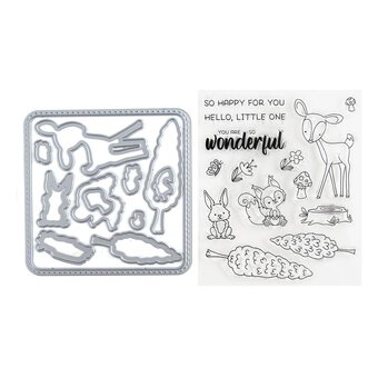 Gemini Wonderful Woodland Stamp and Die Set 28 Pieces