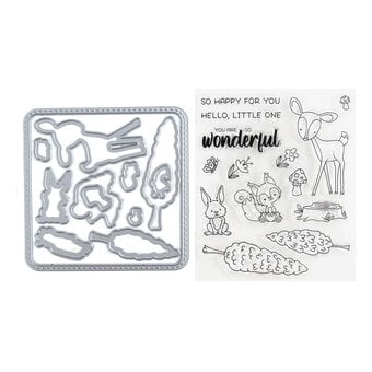 Gemini Wonderful Woodland Stamp and Die Set 28 Pieces image number 2