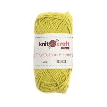 Knitcraft Chartreuse Tiny Cotton Friends Yarn 25g