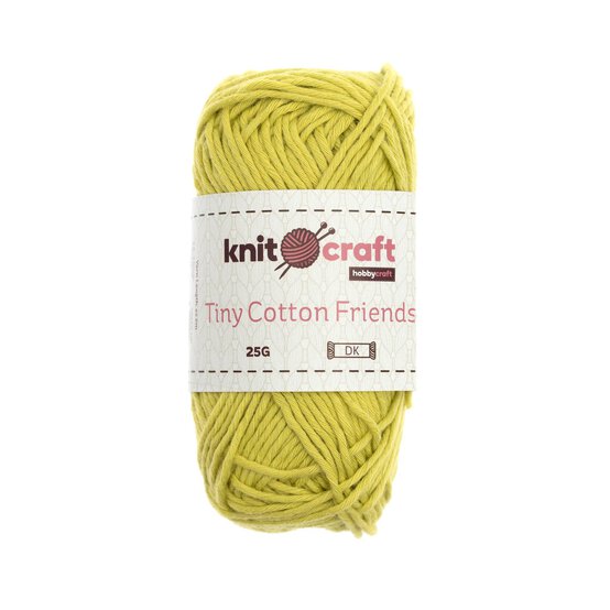 Knitcraft Chartreuse Tiny Cotton Friends Yarn 25g image number 1