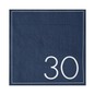 Ginger Ray Navy 30th Birthday Napkins 16 Pack image number 1