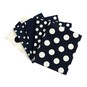 Navy White Polka Dot Cotton Fat Quarters 5 Pack image number 1
