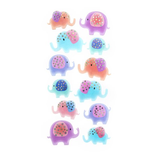 Elephant Gel Stickers image number 1