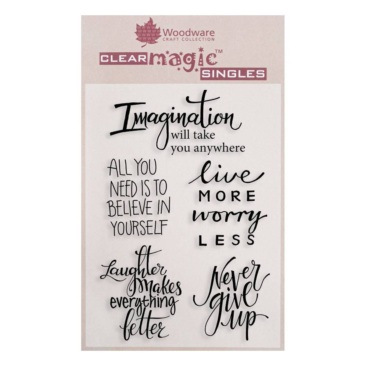 Sentiments Clear Stamp Set 5 Pack Hobbycraft