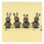 Grey Bunnies with Bowties 4 Pack image number 1