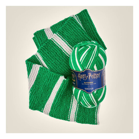 Sirdar Harry Potter Slytherin Self-Striping Scarf Yarn 300g image number 3