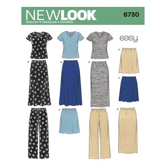 New Look Women's Separates Sewing Pattern 6730