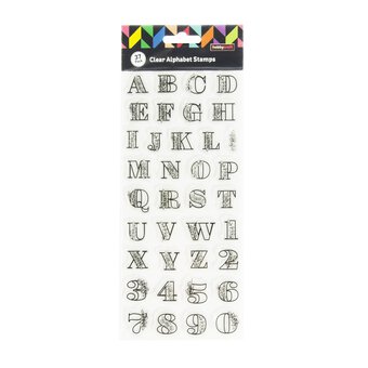Leaf Alphabet Stamp Set 37 Pieces image number 3