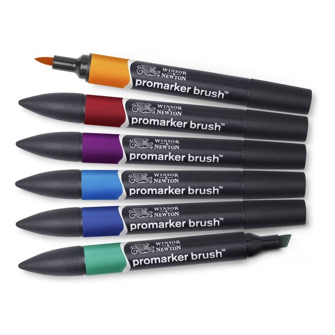 Winsor & Newton Rich Tone Promarker Brush 6 Pack image number 1