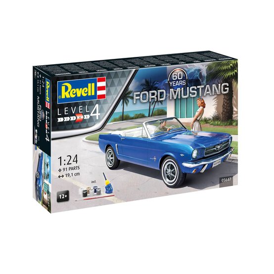 Revell 60th Anniversary Ford Mustang Model Set 1:24 image number 1