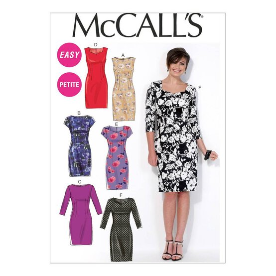 McCall&rsquo;s Petite Dress Sewing Pattern M7085 (14-22) image number 1