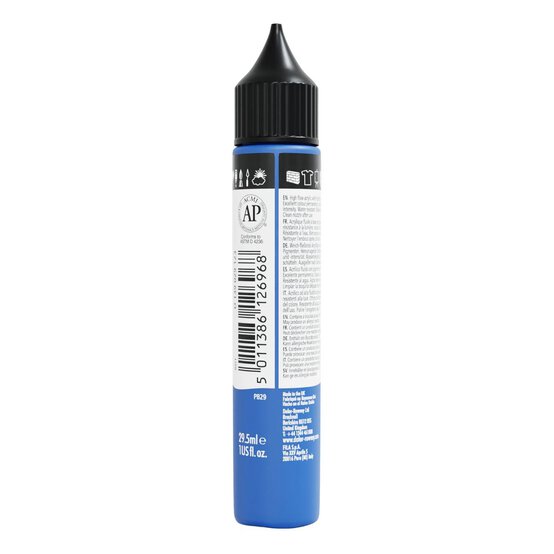Daler-Rowney System3 Ultramarine Fluid Acrylic 29.5ml (123) image number 2