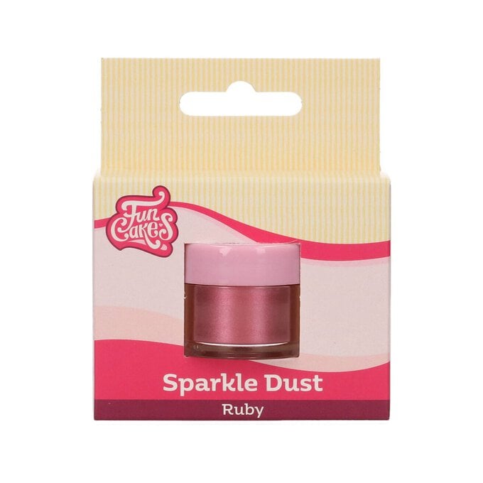 FunCakes Ruby Red Sparkle Dust 3.5g image number 1