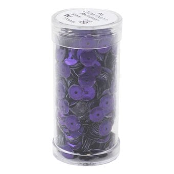 Gutermann Purple Cupped Sequins 6mm 9g (5745) image number 2