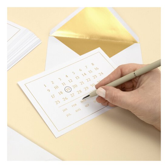 Create & Celebrate Gold Save the Date Cards 20 Pack image number 3