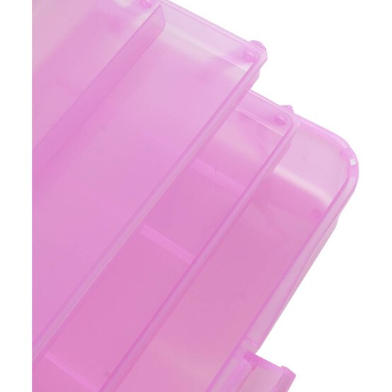 Pale Pink Metallic Caddy 33cm x 20cm x 15cm image number 4