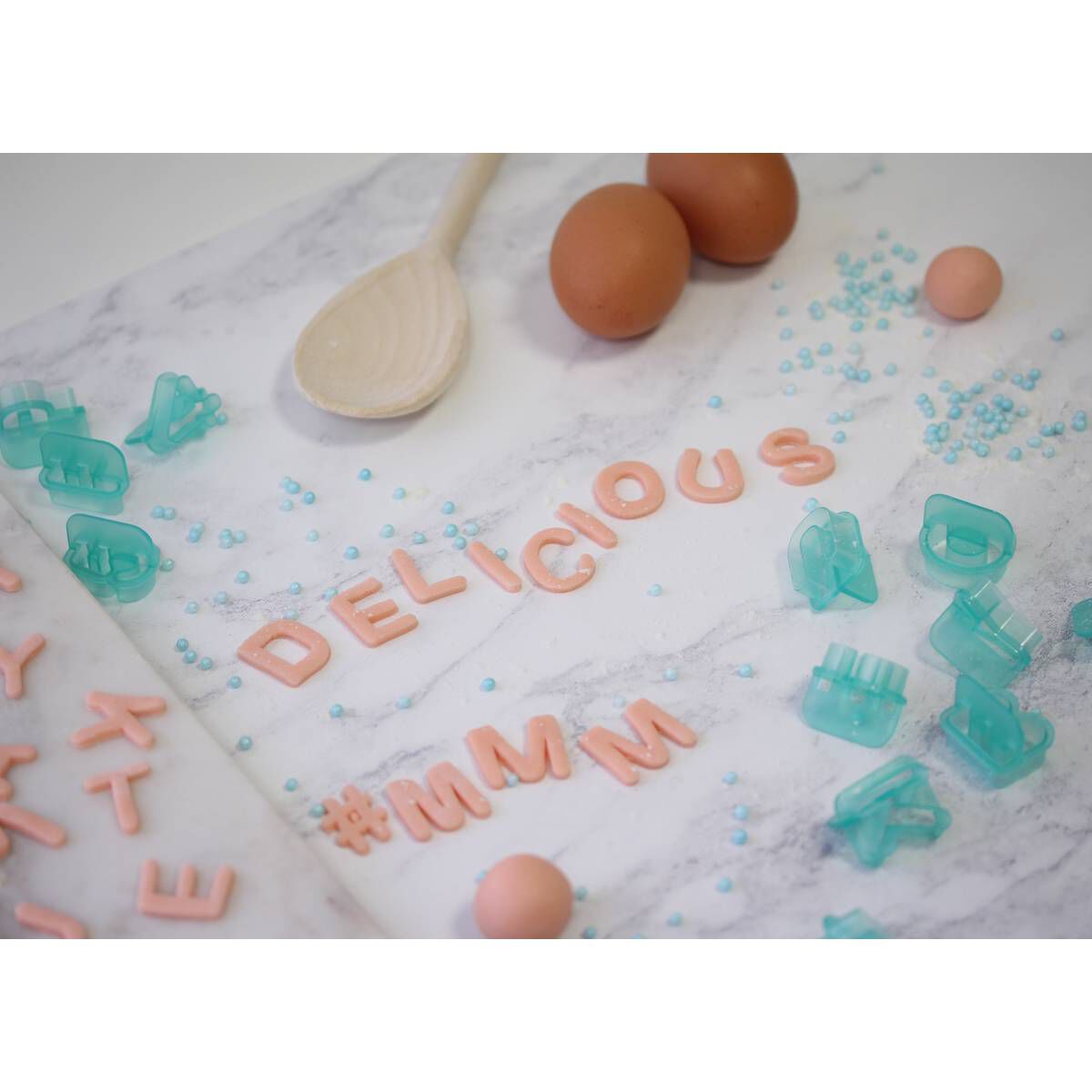 Alphabet and Number Icing Cutter Set 40 Pieces Hobbycraft