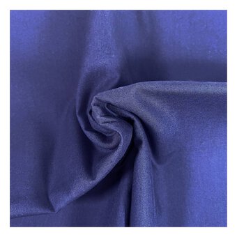 Navy Organic Premium Cotton Fabric by the Metre
