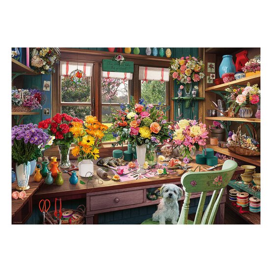 Ravensburger The Flower Arranger&rsquo;s Shed Jigsaw Puzzle 1000 Pieces image number 2